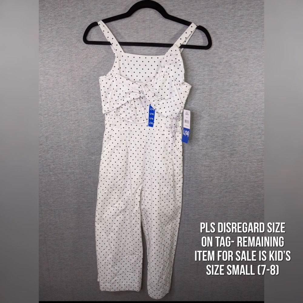 👯‍♀️Host Pick⚡️Bebe Girls Polka Dot Jumpsuit (size small)
